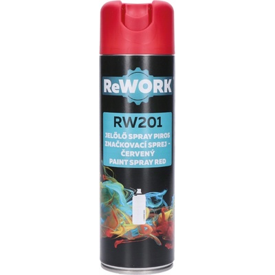 ReWork značkovacia farba 500 ml červená