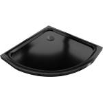 Mexen Flat полукръгъл душ кабина slim 90 x 90 см, черен, сифон черен - 41709090B (41709090B)