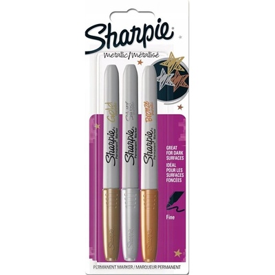 Sharpie 1986006 Metallic mix farieb 3 ks