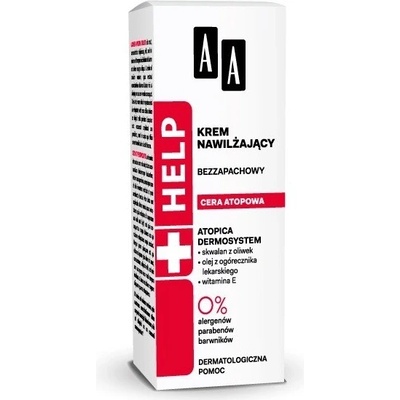 AA Cosmetics Help Atopic Skin hydratační krém bez parfemace (0% Allergens, Parabens, Color Additives) 50 ml