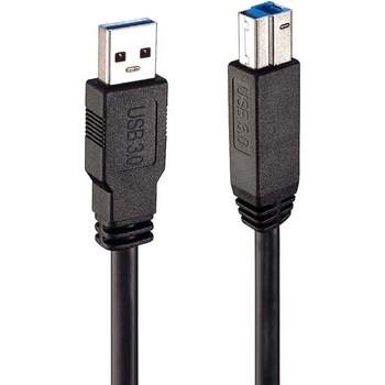 Lindy Кабел Lindy 43098, от USB Type A(м) към USB Type B(м), 10m, черен (LNY-43098)