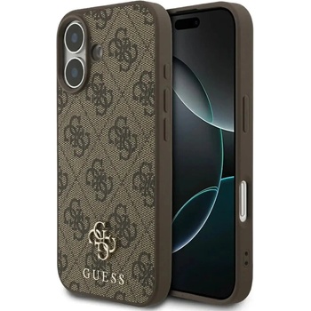GUESS Калъф Guess 4G Small Classic Logo MagSafe за iPhone 17 - кафяв