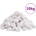 vidaXL Полирани камъчета 10 кг бели 2-5 см (155329)