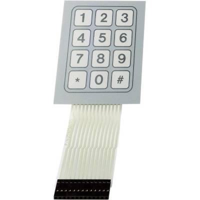 TRU COMPONENTS SU709948 foliová klávesnice Mřížka klávesnice 1 x 12 1 ks