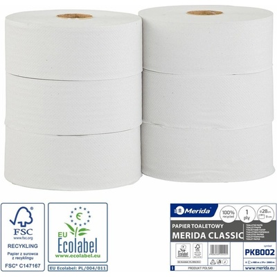 Merida Klasik 28 cm 480 m bělost 65% 6 rolí/balení