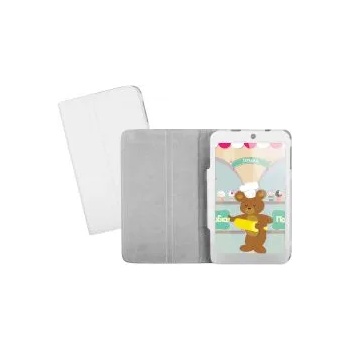 Image 1 of Sentio Case Book Cover for Turbo-X Coral II 8'' White