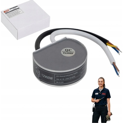Napájecí zdroj pro montáž do krabice AKS 12V 60W IP67