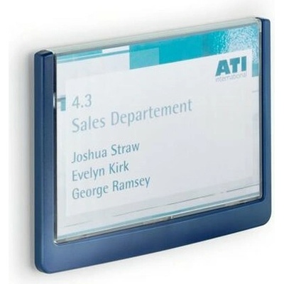 Informačná tabuľka, 149x105,5 mm, DURABLE "CLICK SIGN", modrá