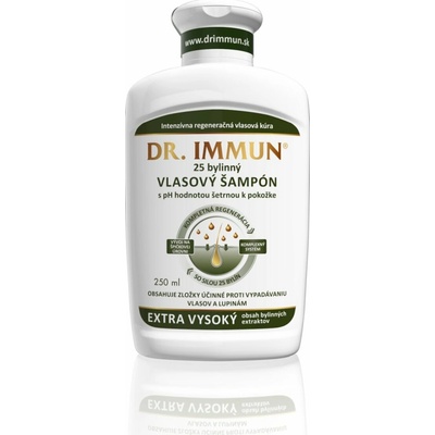 DR. IMMUN Bylinný šampon na vlasy s 25 bylinami 250 ml