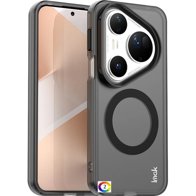 Huawei IMAK For Huawei Pura 80 Ultra Калъф [MagSafe] с Включен Протектор | Черен, Прозрачен Заден Панел | PC+TPU