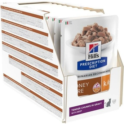 HILLS PD Feline k/d Pouch Beef NEW 12x85 g
