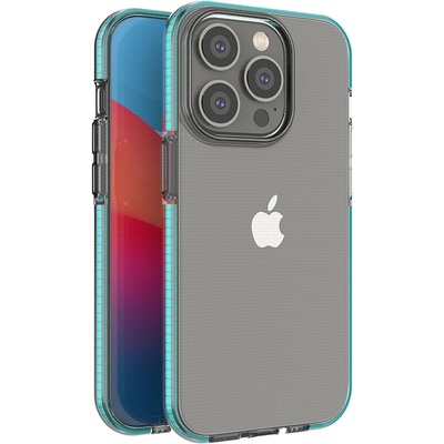 HQWear Кейс Spring Case за iPhone 14 Pro, със светлосиня рамка (9145576265314)