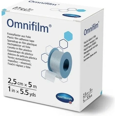 Omnifilm cívková náplast z porézní fólie—2,5 cm x 5 m