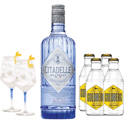 Citadelle Original 44%, (set 1 x 0,7 L, 4 x 0,2 L)
