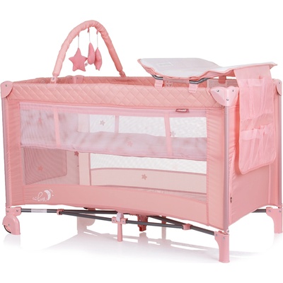 KOSI Детска преносима кошара Luna фламинго (KOSILU245FL)