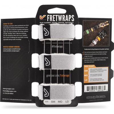 Gruvgear FretWraps Stone White Small - 3 Pack