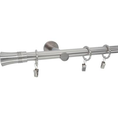 KovovégarnýžeCZ Spilda modern 19 mm Jednořadá Kroužky s žabkou nerez 180 cm