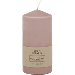 Ego dekor Прахово розова свещ Връх, време за горене 30 ч. Eco - Eco candles by Ego dekor (ZBC-3771028)