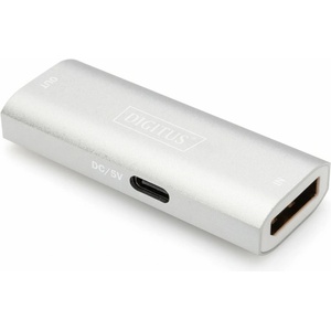 ASSMANN Разширител Digitus DS-55524, от DisplayPort(ж) към DisplayPort(ж), сребрист, 8K@30Hz (DS-55524)