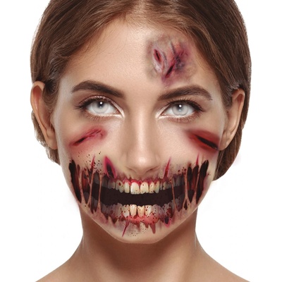 Guirca tetování na obličej zombie