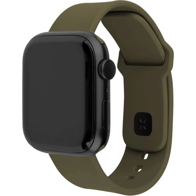 FIXED Спортна силиконова каишка за Apple Watch 42/44/45 мм, маслинова FIXSST2-434-OL (FIXSST2-434-OL)