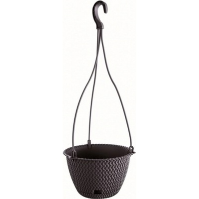 Prosperplast SPLOFY ROUND W Závesný kvetináč 23 cm antracit DSPW230