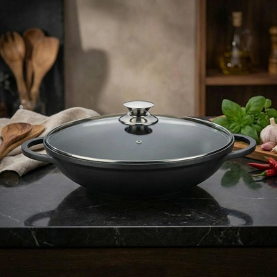 KERROS Wok pánev 32 cm greblon
