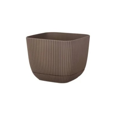 HORECANO - Квадратна саксия №2 - 11x11xh9.5cm 670ml ТЕРА (G-382-T) (0126296)