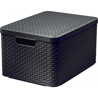 CURVER ULOZNY BOX STYLE L HNEDY S VEKOM, 205861
