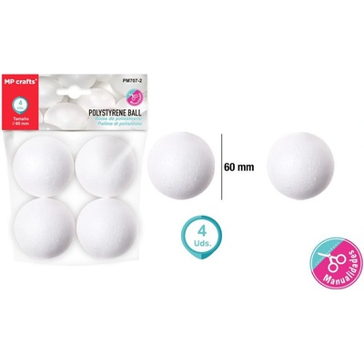 MP Polystyrénové koule 6 cm 4 ks 587946