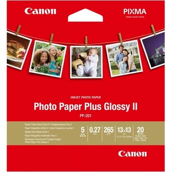 Canon Plus Glossy II PP-201, 5x5", 20 sheets (BS2311B060AA)