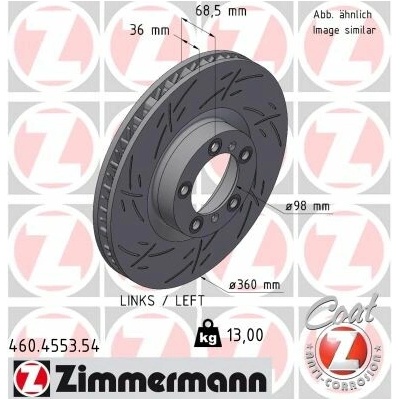 Brzdový kotúč ZIMMERMANN 460.4553.54 (460455354)