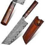 HARAHU Дамаски кухненски нож harahu yu-29020 - Кафяв kp29020