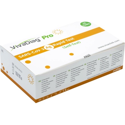 VivaCheck Biotech VivaDiag Sars-CoV-2 Antigenní test výtěrový 25 ks