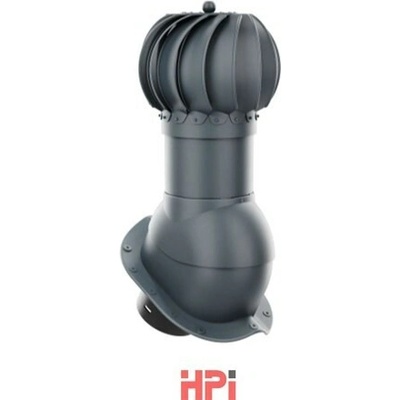 HPI Rotační odvětrávací set 150 mm vysoký profil pro plechové tvarované krytiny antracit
