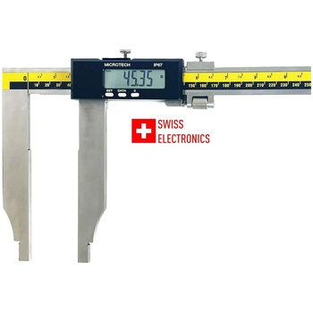 Microtech Дигитален шублер с дълги долни челюсти Microtech SwissMet - IP67, 1000 мм, 150 мм, 0, 01 мм (141073712)