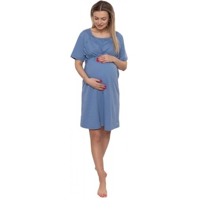 Be MaaMaa dámská těhotenská kojící noční košile Luna jeans