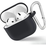 Blueo Калъф за AirPods 4 - Защитен калъф от течен силикон - черен
