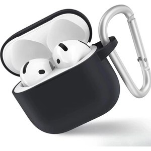 Blueo Калъф за AirPods 4 - Защитен калъф от течен силикон - черен