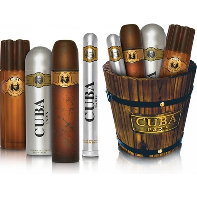 Cuba Gold EDT 100 ml + EDT 35 ml + deospray 200 ml + voda po holení 100 ml dárková sada