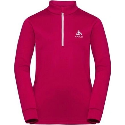 ODLO Midlayer 1/2 zip CARVE KIDS WARM vínová