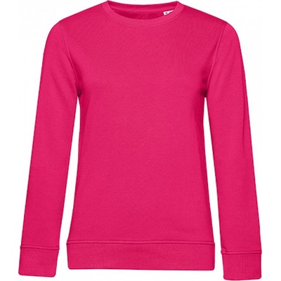 B & C dámská organická mikina BC bez zipu Magenta Pink