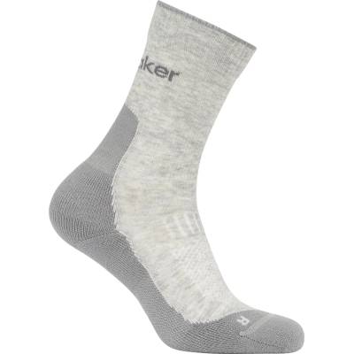 Icebreaker Мъжки туристически чорапи Icebreaker Merino Hike+ Light Crew Walking socks - Blizzard Hthr / Alloy - размер 47-49 (EU) (201-9225-0514)