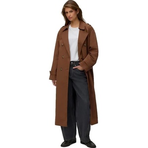 VERO MODA Палто Vero moda Chloe Long trench coat - Brown (Cocoa Brown)
