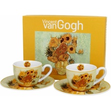 Duo Porcelánová šálka s podšálkou Van Gogh Sunflowers 2 x 90 ml