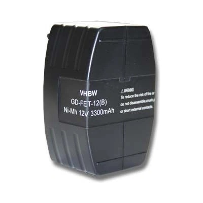 VHBW Батерия за Festo Festool BPH 12 / BPH 12T, 12 V, 3.3 Ah (800104530)