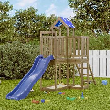 vidaXL Комбинирано детско съоръжение за игра, импрегниран бор (3278964)