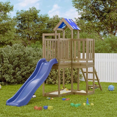 vidaXL Комбинирано детско съоръжение за игра, импрегниран бор (3278964)