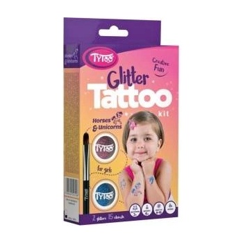Comandante TYTOO Glitter tattoos Horses and uniroses 01799