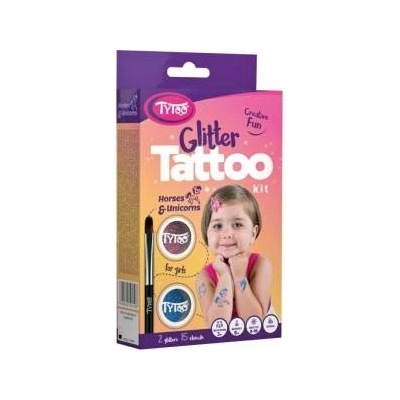 Comandante TYTOO Glitter tattoos Horses and uniroses 01799
